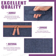 24L Cloth Storage Box Closet Organizer Storage Bags Clothes Storage Bags Wardrobe Organizer Idea Blue V324-CLOTHSTOR-BLUE-24L