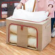 100L Cloth Storage Box Closet Organizer Storage Bags Clothes Storage Bags Wardrobe Organizer Idea CREAM V324-CLOTHSTOR-CREAM-100L