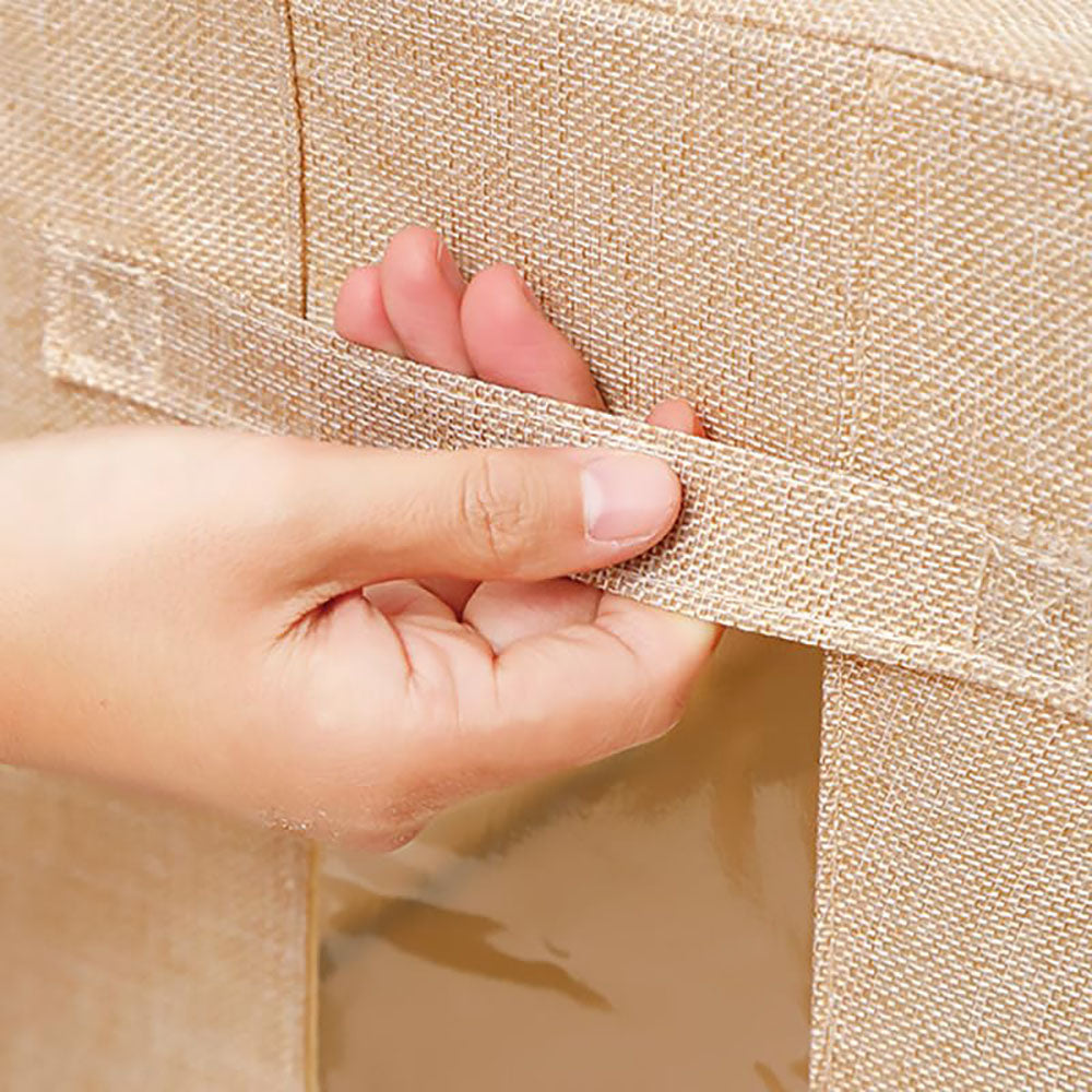 100L Cloth Storage Box Closet Organizer Storage Bags Clothes Storage Bags Wardrobe Organizer Idea CREAM V324-CLOTHSTOR-CREAM-100L