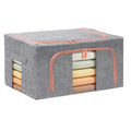 24L Cloth Storage Box Closet Organizer Storage Bags Clothes Storage Bags Wardrobe Organizer Idea Grey V324-CLOTHSTOR-GREY-24L
