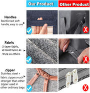 24L Cloth Storage Box Closet Organizer Storage Bags Clothes Storage Bags Wardrobe Organizer Idea Grey V324-CLOTHSTOR-GREY-24L