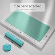 Green 120cm*60cm Dual Side Office Desk Pad Waterproof PU Leather Computer Mouse Pad V324-COMMP-GREEN12060
