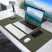 Orange 90cm*45cm Dual Side Office Desk Pad Waterproof PU Leather Computer Mouse Pad V324-COMMP-ORANGE9045