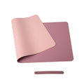 Pink 90cm*45cm Dual Side Office Desk Pad Waterproof PU Leather Computer Mouse Pad V324-COMMP-PINK9045