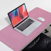 Pink 90cm*45cm Dual Side Office Desk Pad Waterproof PU Leather Computer Mouse Pad V324-COMMP-PINK9045