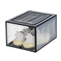 Large Shoe Storage Boxes Stackable Shoe Box Organisers Containers Display Cases Bins Magnetic Door V324-CS-1XSBCLEAR