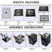 Large Shoe Storage Boxes Stackable Shoe Box Organisers Containers Display Cases Bins Magnetic Door V324-CS-1XSBCLEAR
