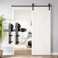 1.5m Heavy Duty Sliding Barn Single Door Hardware Kit Damper Track Rail Roller System V324-CS-BARNRAIL150