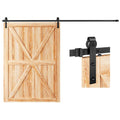 3m Heavy Duty Sliding Barn Single Door Hardware Kit Damper Track Rail Roller System V324-CS-BARNRAIL3M
