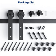 3m Heavy Duty Sliding Barn Single Door Hardware Kit Damper Track Rail Roller System V324-CS-BARNRAIL3M