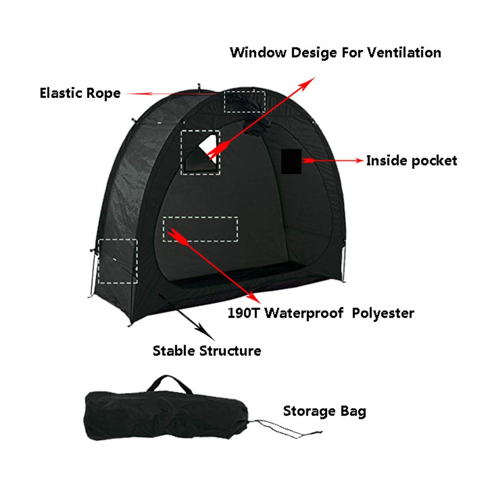 Bike Cover Storage Tent Durable Waterproof Anti-Dust Foldable Outdoor Tools Storage Shed V324-CS-BKTENT