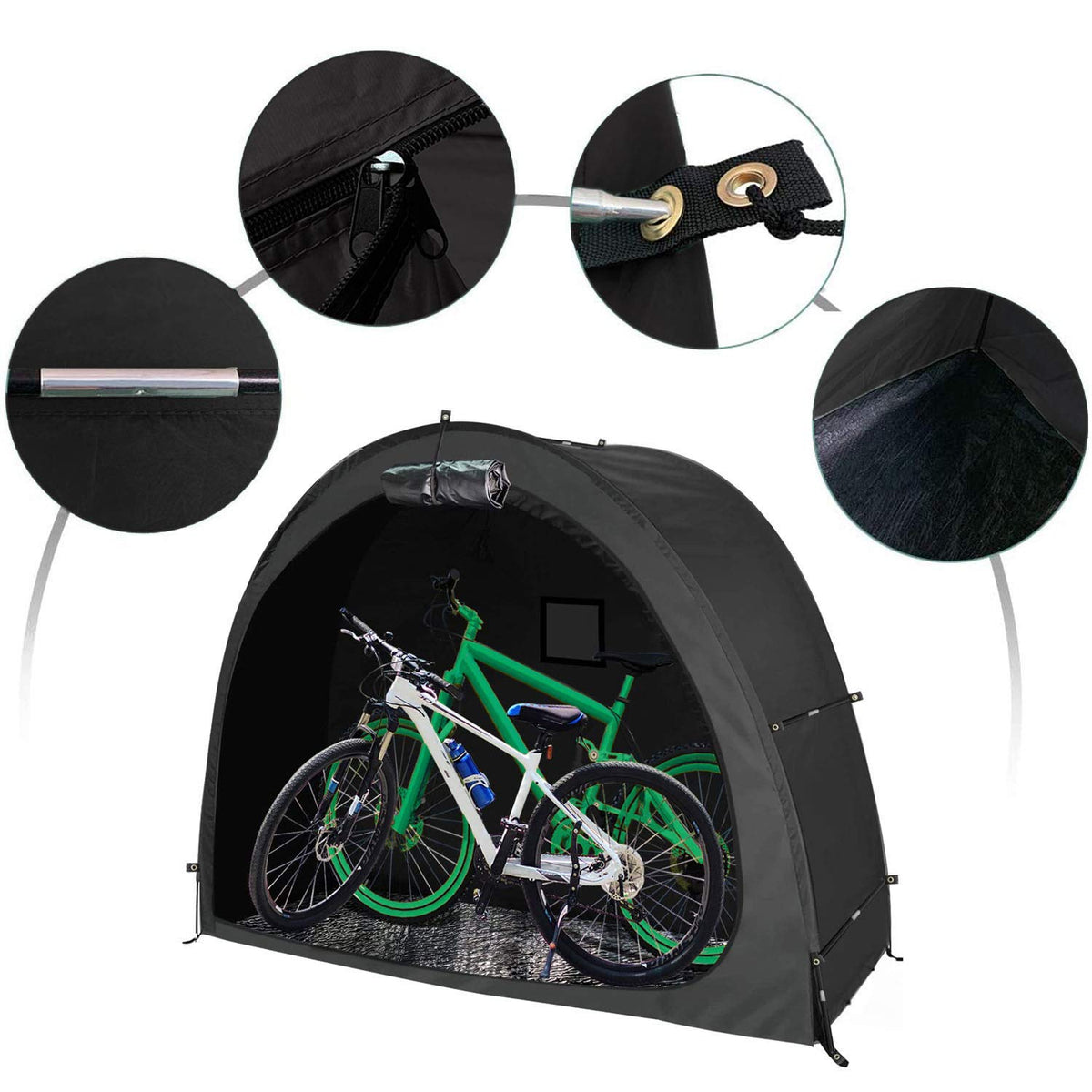 Bike Cover Storage Tent Durable Waterproof Anti-Dust Foldable Outdoor Tools Storage Shed V324-CS-BKTENT
