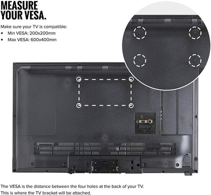 32-70 Inch Fixed TV Wall Mount Bracket TV Bracket Wall Mount up to 75KG V324-CS-EMP-H600-FX