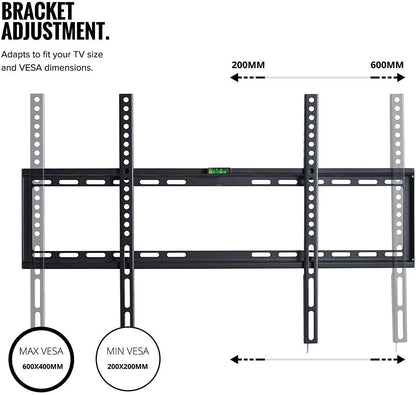 32-70 Inch Fixed TV Wall Mount Bracket TV Bracket Wall Mount up to 75KG V324-CS-EMP-H600-FX