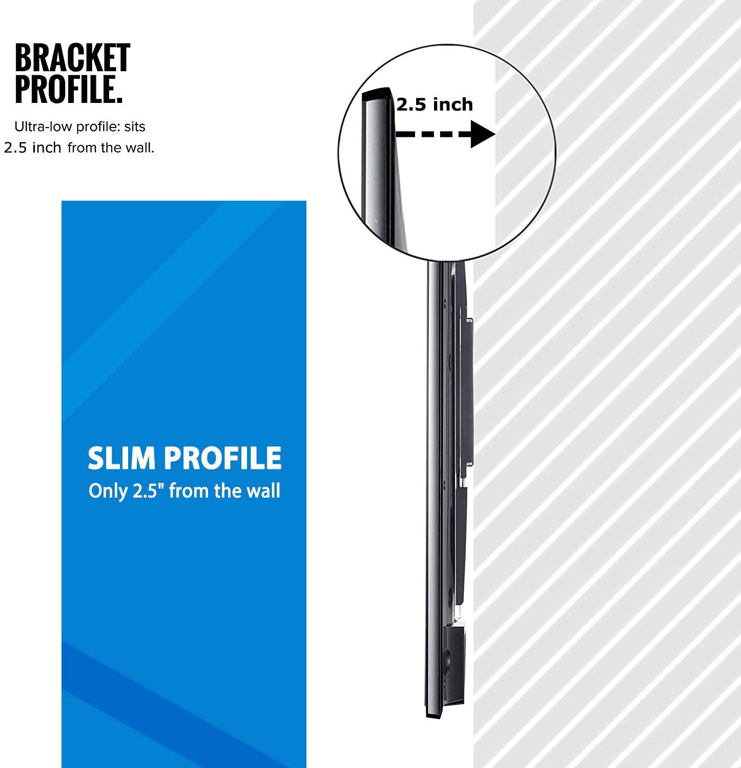 32-70 Inch Fixed TV Wall Mount Bracket TV Bracket Wall Mount up to 75KG V324-CS-EMP-H600-FX