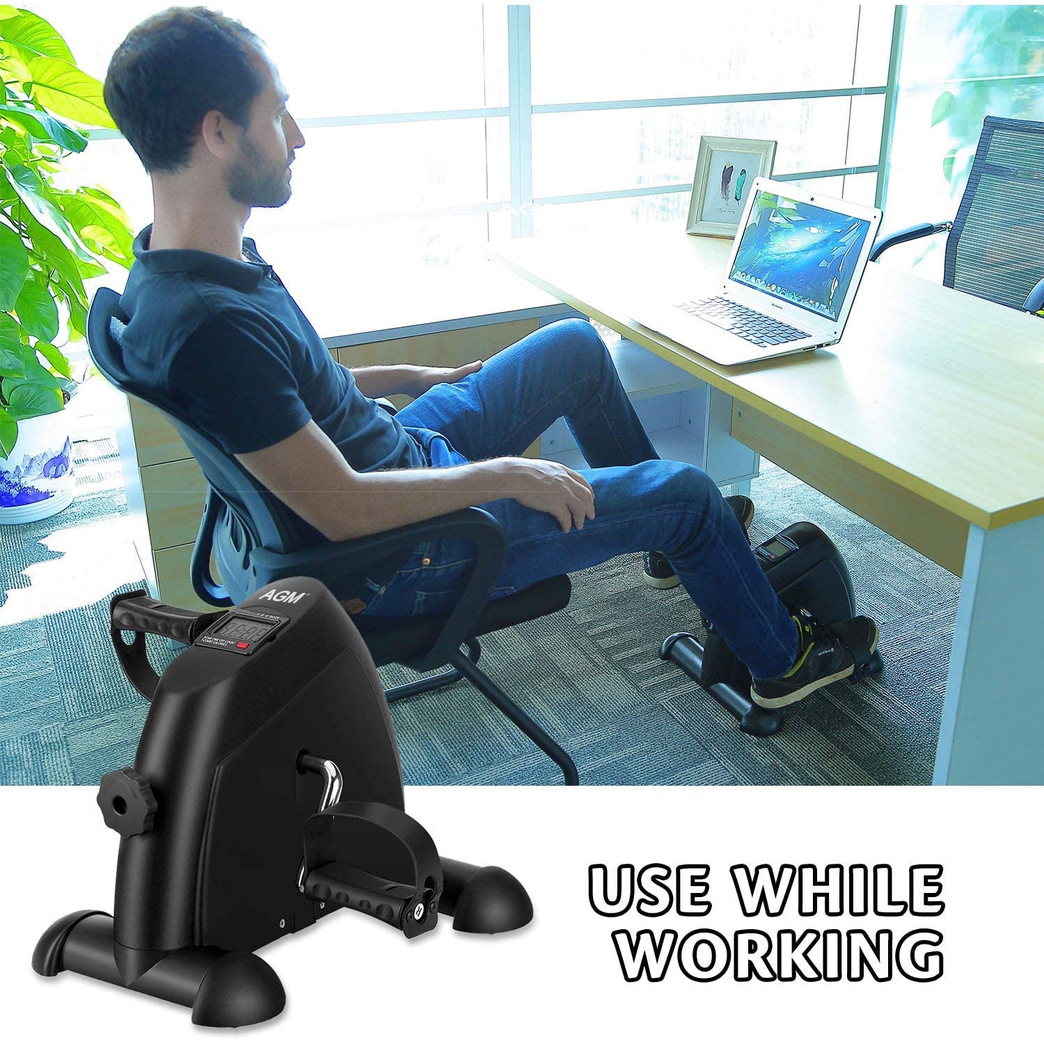 Mini Exercise Bike Pedal Exerciser Resistance Cycle Trainer Indoor Home Gym V324-CS-FT-MINIBK
