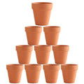10x 8cm Flower Pot Pots Clay Ceramic Plant Drain Hole Succulent Cactus Nursery Planter V324-CS-GD-10XPT88