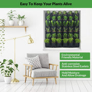 36 Pockets Wall Hanging Planter Planting Grow Bag Vertical Garden Vegetable Flower Black V324-CS-GD36POBK