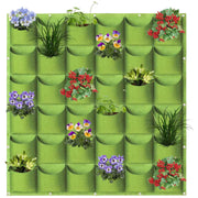 36 Pockets Wall Hanging Planter Planting Grow Bag Vertical Garden Vegetable Flower Green V324-CS-GD36POGR