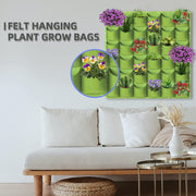 36 Pockets Wall Hanging Planter Planting Grow Bag Vertical Garden Vegetable Flower Green V324-CS-GD36POGR