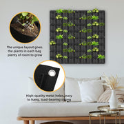 72 Pockets Wall Hanging Planter Planting Grow Bag Vertical Garden Vegetable Flower Black V324-CS-GD72POBK