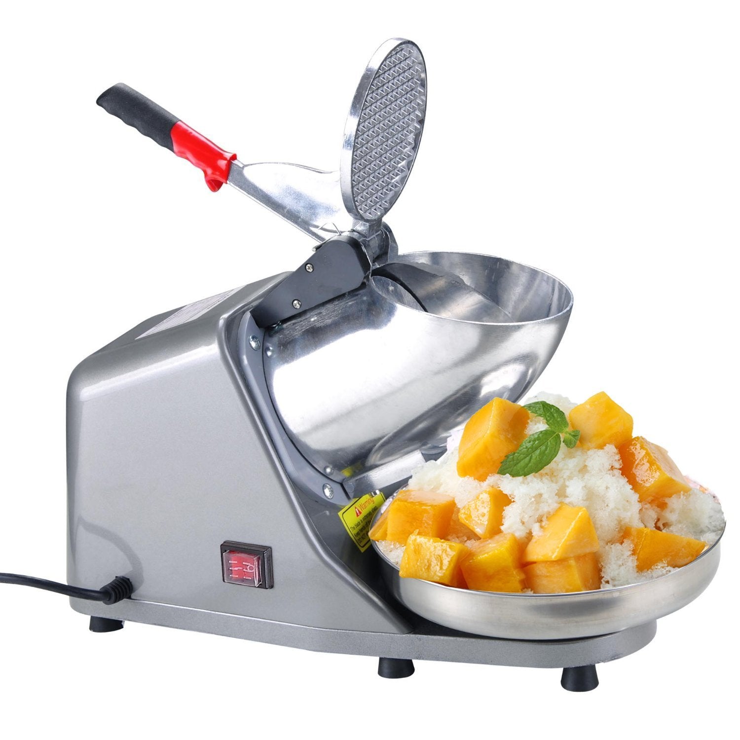 300W Electric Ice Crusher Shaver StainlessSteel Blade Cone Maker Kitchen machine V324-CS-HK-A108