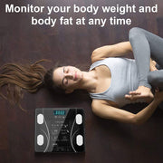 LCD Scales Body Weight Bathroom Bath room Body Fat Gym Fitness Scale BMI BMR V324-CS-HO-SYSCALE