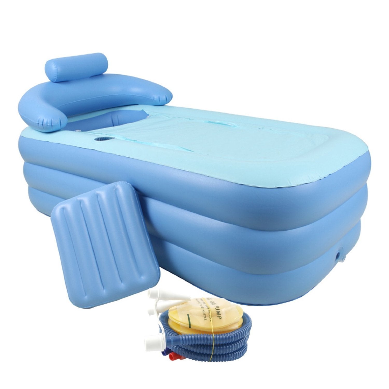Foldable Portable Inflatable Blowup PVC Bath Tub Home Indoor Travel Spa Relaxing V324-CS-J-038B