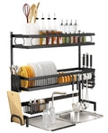 65cm 3 tier Over Single Sink Dish Drying Rack Drainer Kitchen Cutlery Holder Storage Organizer V324-CS-KITRACK65CM