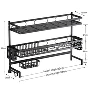 85cm 3 tier Over Sink Dish Drying Rack Drainer Kitchen Cutlery Holder Storage Organizer V324-CS-KITRACK85CM