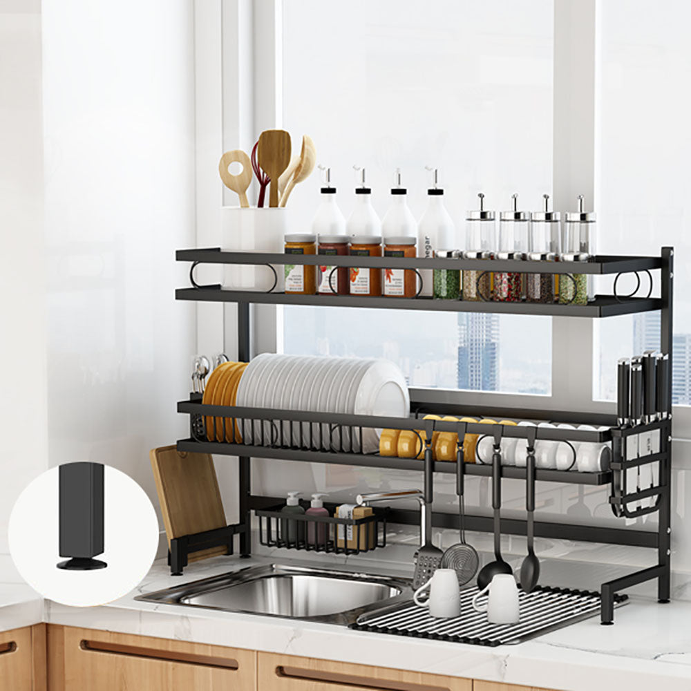 85cm 3 tier Over Sink Dish Drying Rack Drainer Kitchen Cutlery Holder Storage Organizer V324-CS-KITRACK85CM