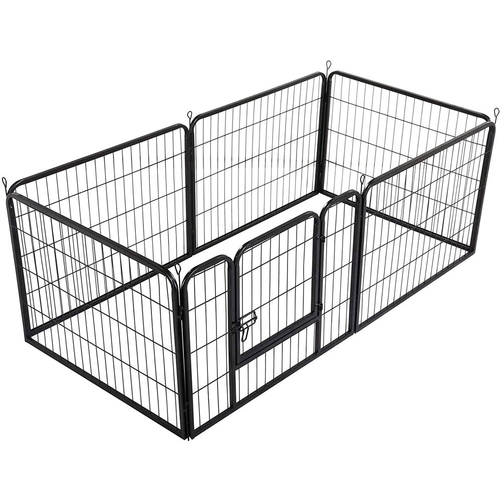 6 Panel Pet Dog Cat Bunny Puppy Play pen Playpen 60x80 cm Exercise Cage Dog Panel Fence V324-CS-PET-PLPEN-6080