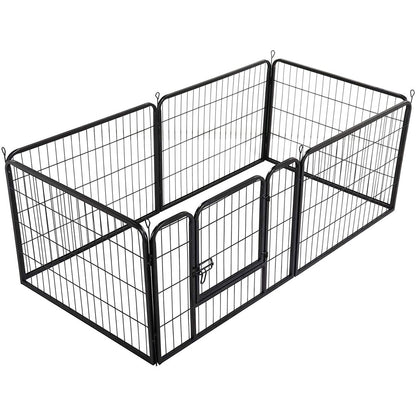 6 Panel Pet Dog Cat Bunny Puppy Play pen Playpen 60x80 cm Exercise Cage Dog Panel Fence V324-CS-PET-PLPEN-6080