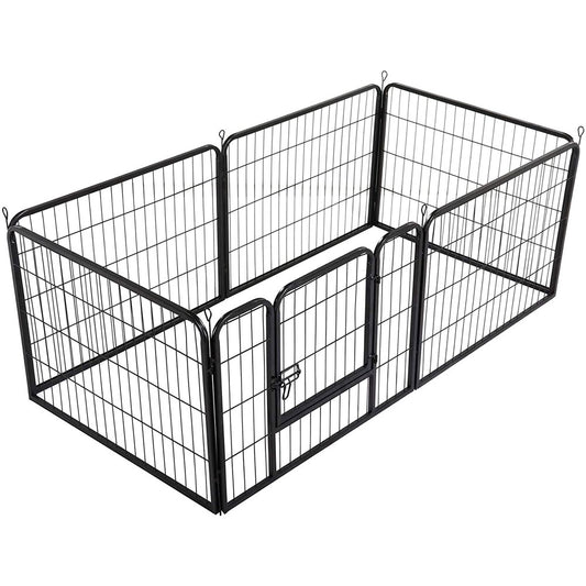 6 Panel Pet Dog Cat Bunny Puppy Play pen Playpen 60x80 cm Exercise Cage Dog Panel Fence V324-CS-PET-PLPEN-6080