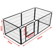 6 Panel Pet Dog Cat Bunny Puppy Play pen Playpen 60x80 cm Exercise Cage Dog Panel Fence V324-CS-PET-PLPEN-6080