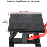 Motorcycle Jack Dirt Bike Stand Adjustable Lift Hoist Table Height Lifting Stand V324-CS-TD-059