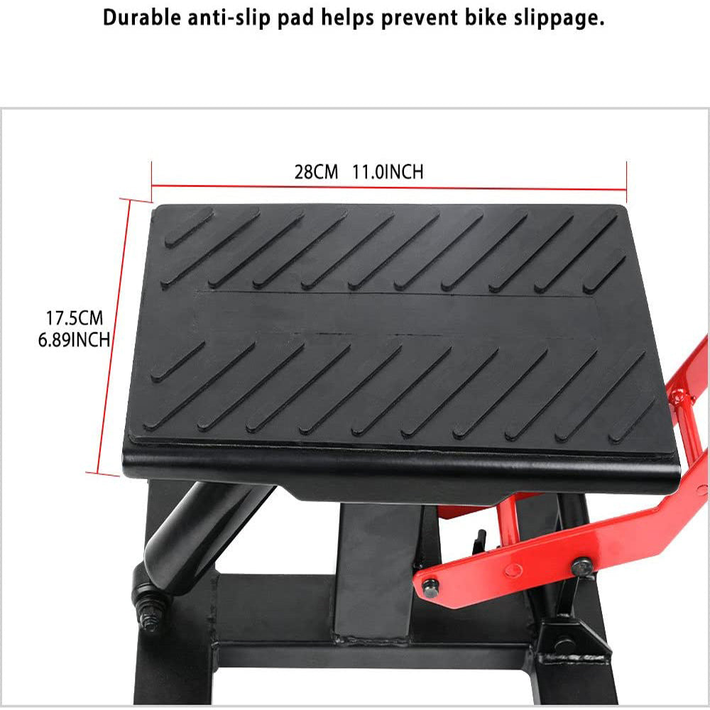 Motorcycle Jack Dirt Bike Stand Adjustable Lift Hoist Table Height Lifting Stand V324-CS-TD-059