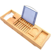 Bamboo Bathtub Bath tub Tray Table Caddy Tray Cellphone,Book,Tray Wineglass Holder V324-CS-TUBHOLD