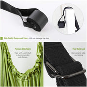 Green Fitness Yoga Strap Band Waist Trainer Leg Door Swing Adjustable Ballet Dancer V324-CS-YOSGREEN