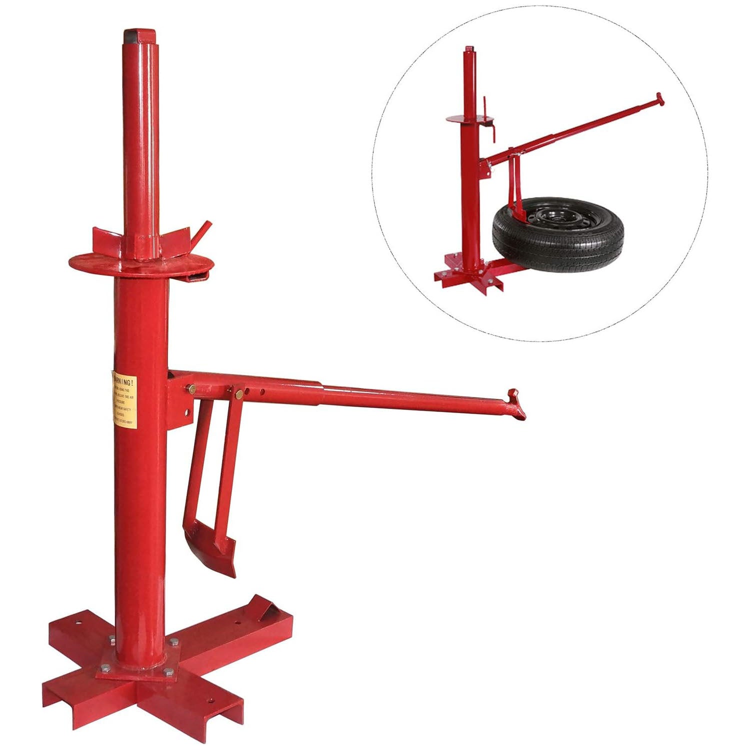 Manual Portable Hand Tyre Changer Bead Breaker Tool Mounting Home Shop Auto V324-CS-ZG47