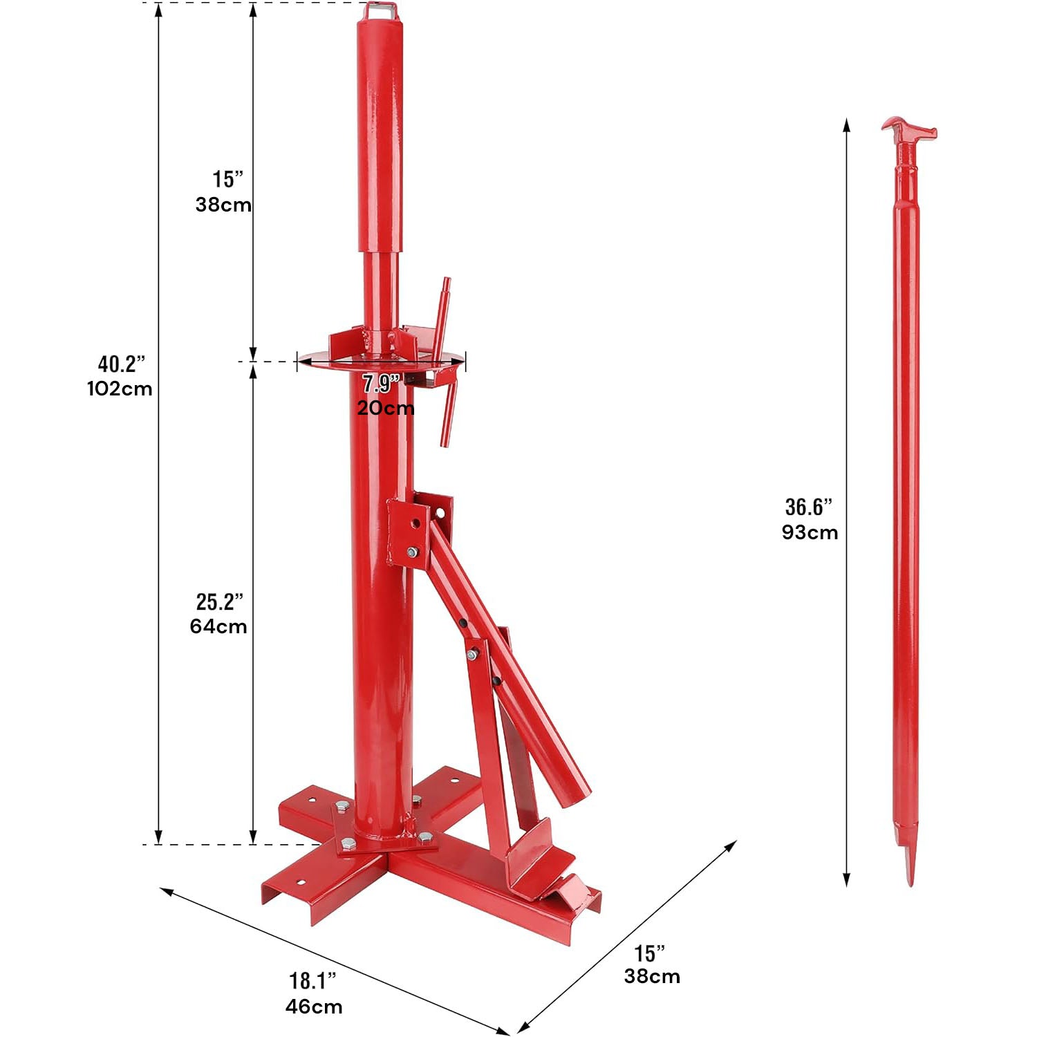 Manual Portable Hand Tyre Changer Bead Breaker Tool Mounting Home Shop Auto V324-CS-ZG47