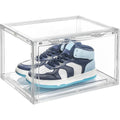 1 Pack Large Acrylic Shoe Box Storage Side Door Open Stackable Boxes Transparent Clear Display Case V324-CS2-1XARCSHOEBOX