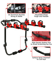 3 Bike Universal Cycle Bicycle Car Rear Carrier Rack Hanger Mount for Car Sedan Hatchback Minivan SUV V324-CS2-CBIKEHANGER