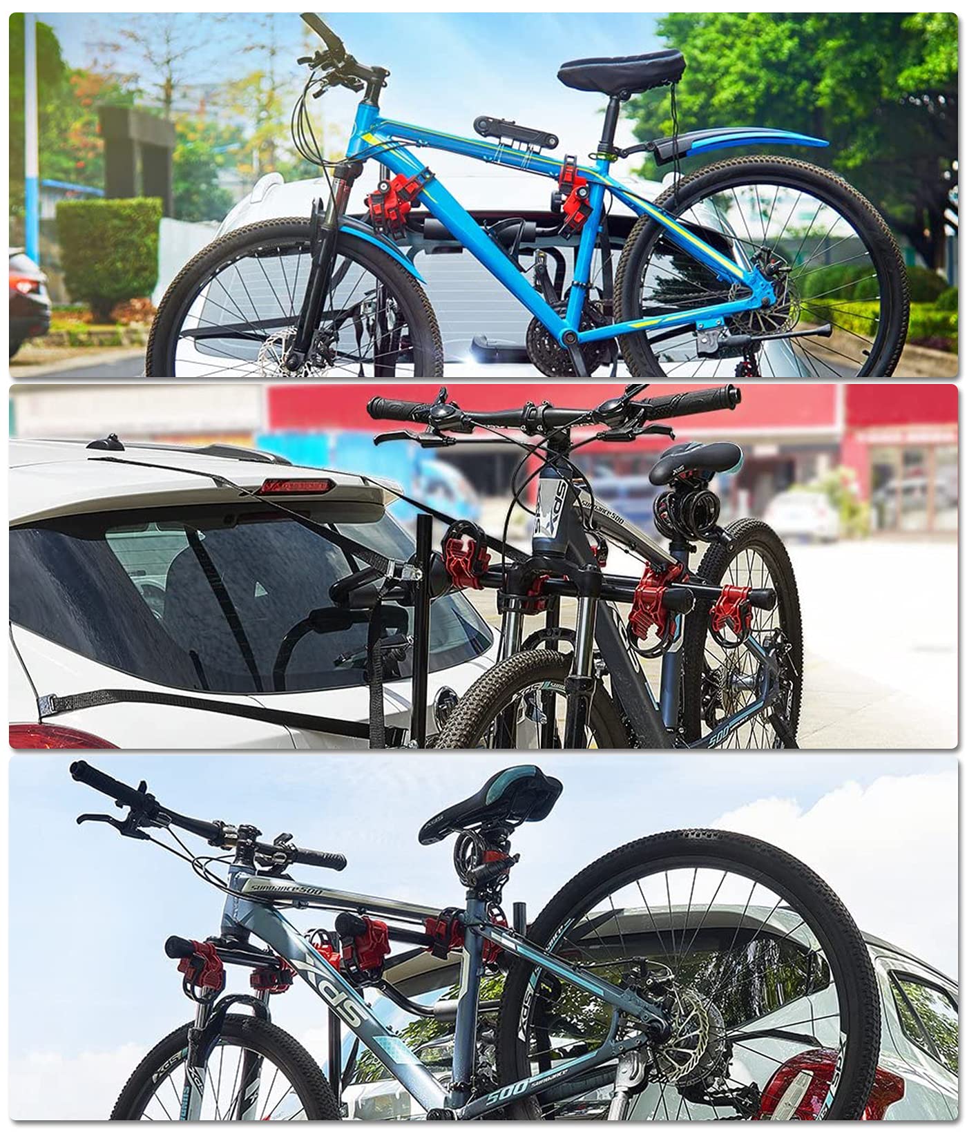 3 Bike Universal Cycle Bicycle Car Rear Carrier Rack Hanger Mount for Car Sedan Hatchback Minivan SUV V324-CS2-CBIKEHANGER