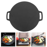 34cm Seasoned Cast Iron Induction Crepes Pan Baking Pancake Tool Pizza Bakeware V324-CS2-FLATPAN-34CM