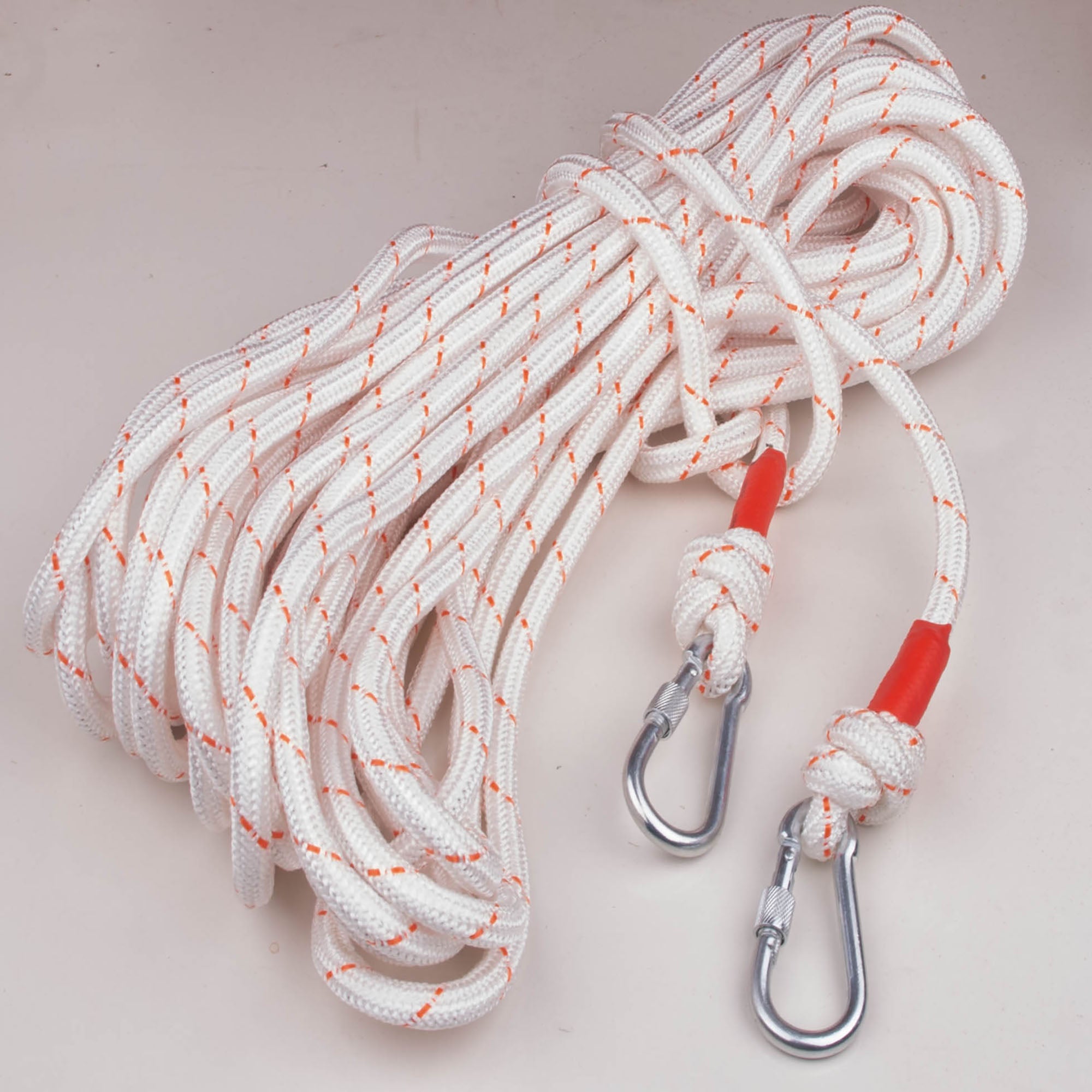 12mm 20m Safety Climbing Rope Nylon Rock Static Outdoor Boat Anchor Marine Rope Dock Lines Rope V324-CS2-ROPE12MM-20M
