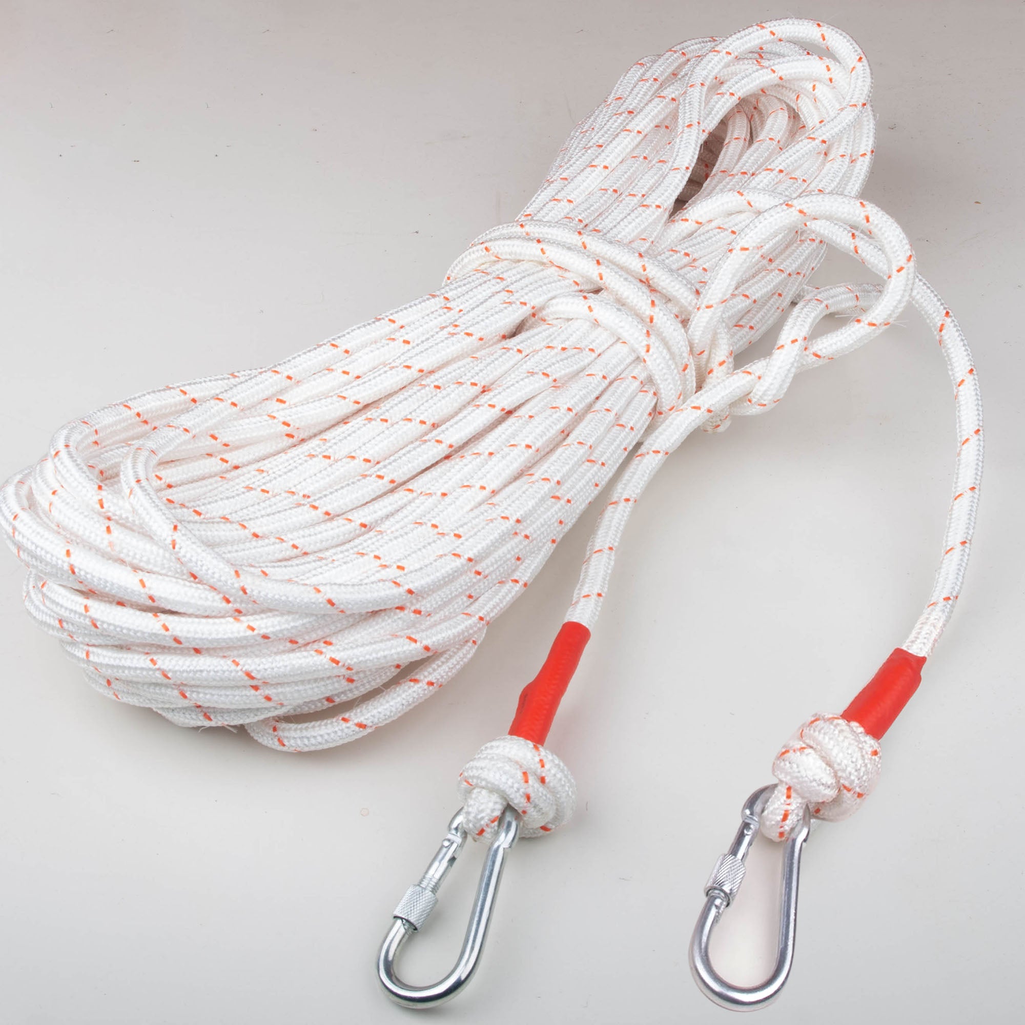 12mm 30m Safety Climbing Rope Nylon Rock Static Outdoor Boat Anchor Marine Rope Dock Lines Rope V324-CS2-ROPE12MM-30M