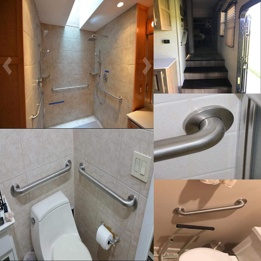 120cm Stainless Steel Handle for Shower Toilet Grab Bar Handle Bathroom Stairway Handrail Elderly Senior V324-DB-RH120