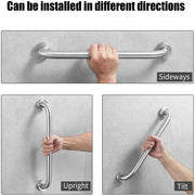 50cm Stainless Steel Handle for Shower Toilet Grab Bar Handle Bathroom Stairway Handrail Elderly Senior Assist V324-DB-RH50