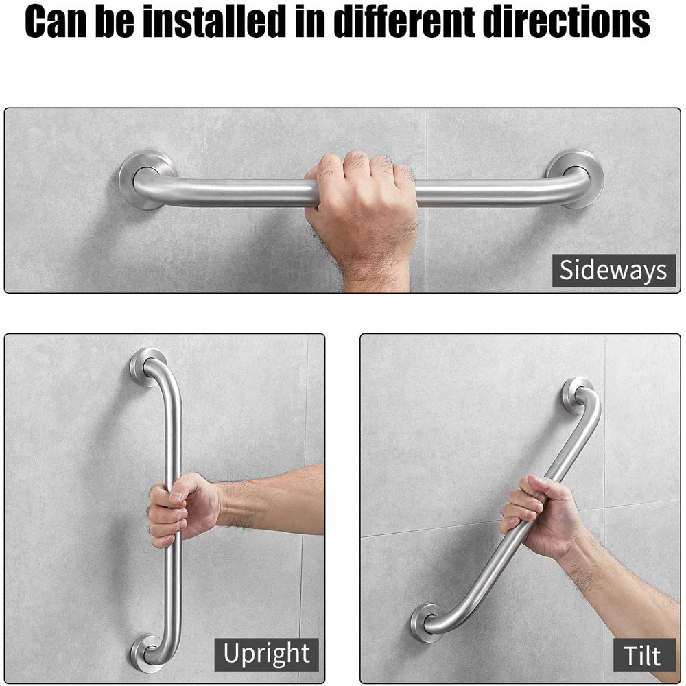 50cm Stainless Steel Handle for Shower Toilet Grab Bar Handle Bathroom Stairway Handrail Elderly Senior Assist V324-DB-RH50